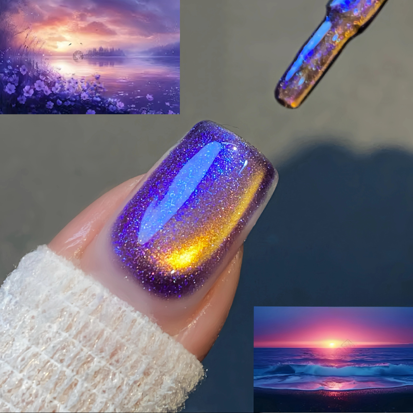 AliExpress MIANEL Orion Nebula Cat Eye Gel Nail Polish