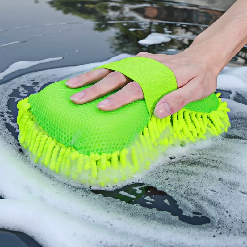 AliExpress Microfiber Car Wash Sponge and Glove Set