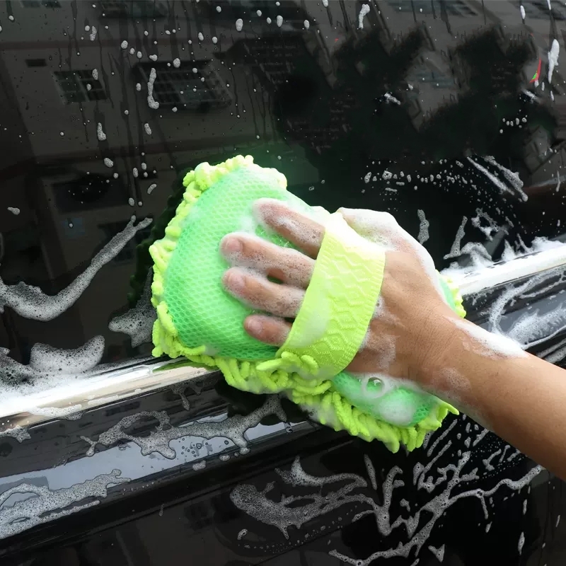 AliExpress Microfiber Car Wash Sponge and Glove Set, view 2