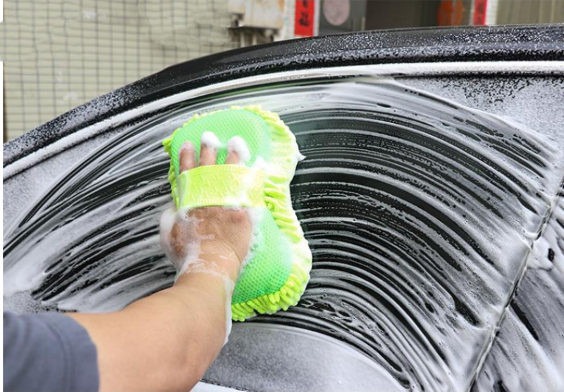 AliExpress Microfiber Car Wash Sponge and Glove Set, view 4