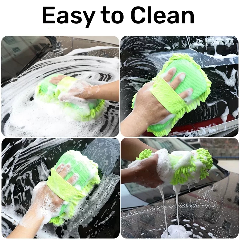 AliExpress Microfiber Car Wash Sponge and Glove Set, view 6