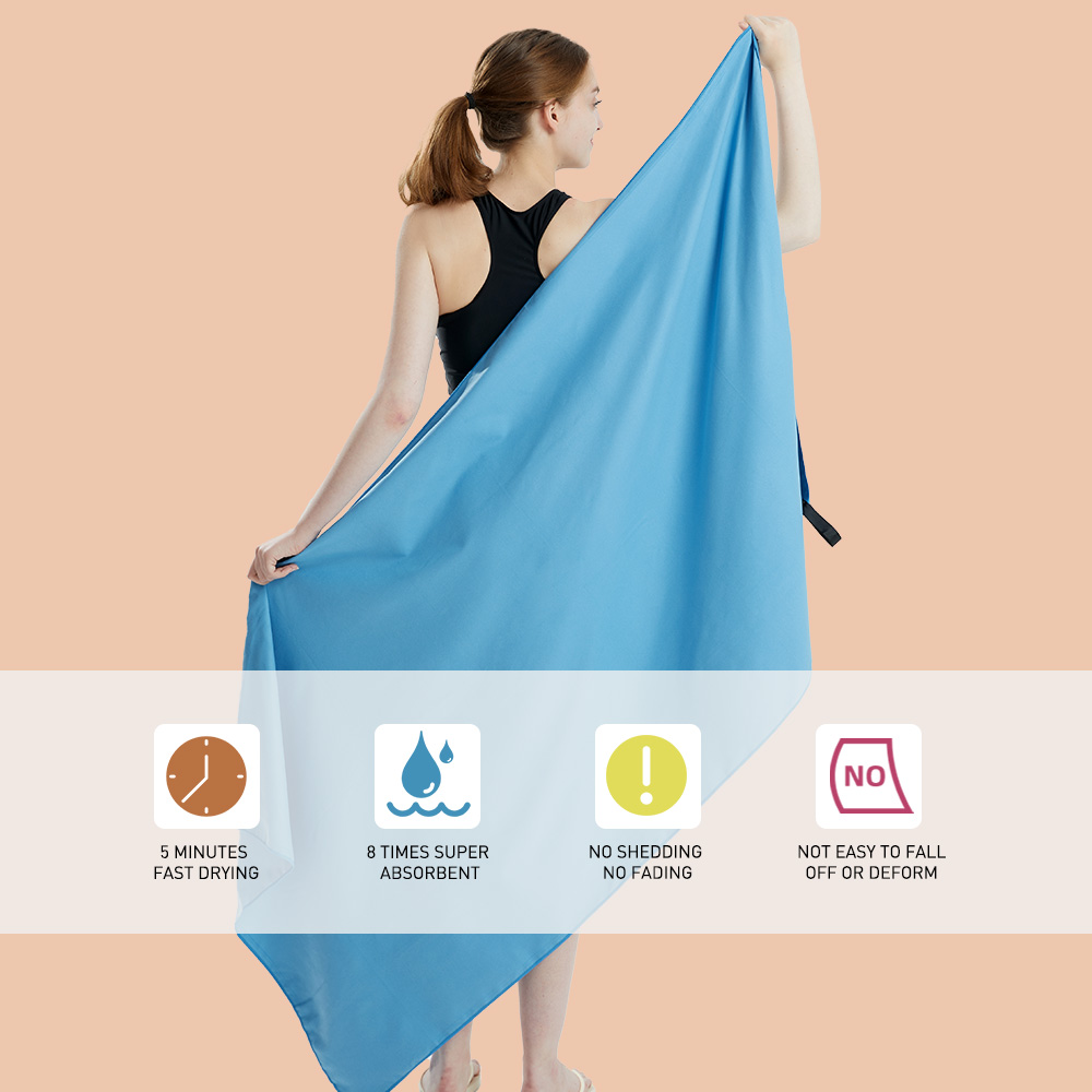 AliExpress Microfiber Towel Quick Dry Towel Travel Towel Sports Towel Beach Towel Sandproof Soft Light Towel For Swim, Yoga, Gym, view 5