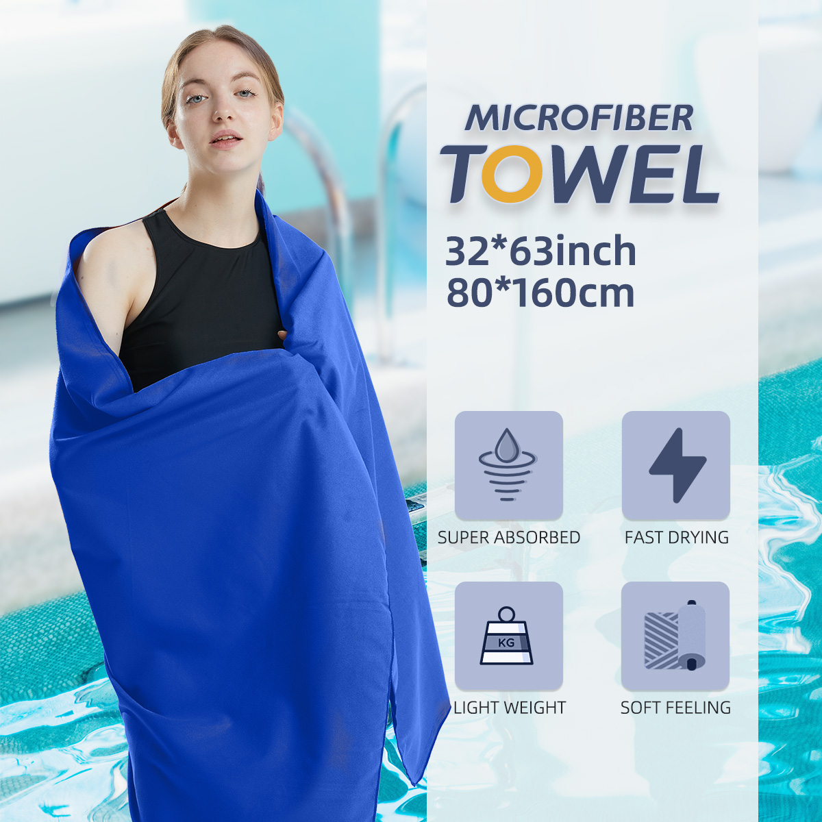 AliExpress Quick-Dry Sandproof Microfiber Travel Towel