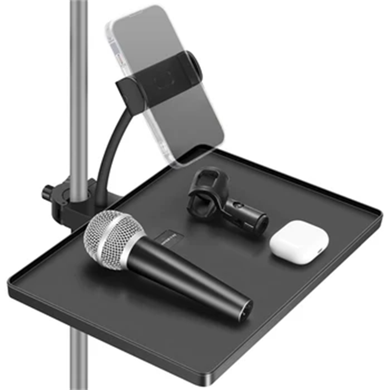 AliExpress Microphone Stand Soundcard Tray For Live Tripod Bracket Phone Holder Clamp Musical Instrument Parts Accessories Phone Holder, view 6