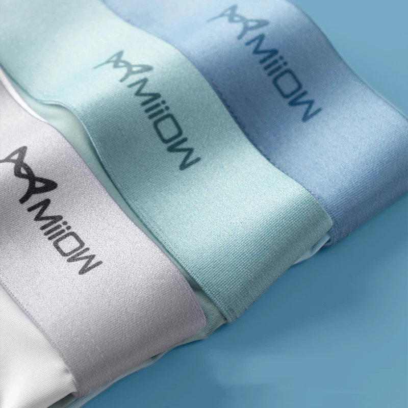 AliExpress MiiOW 3Pcs Ice Silk Men Underwear Boxers 3A Breathable Crotch Man Underpants Graphene Antibacterial Men's Panties Boxer Trunks, view 5