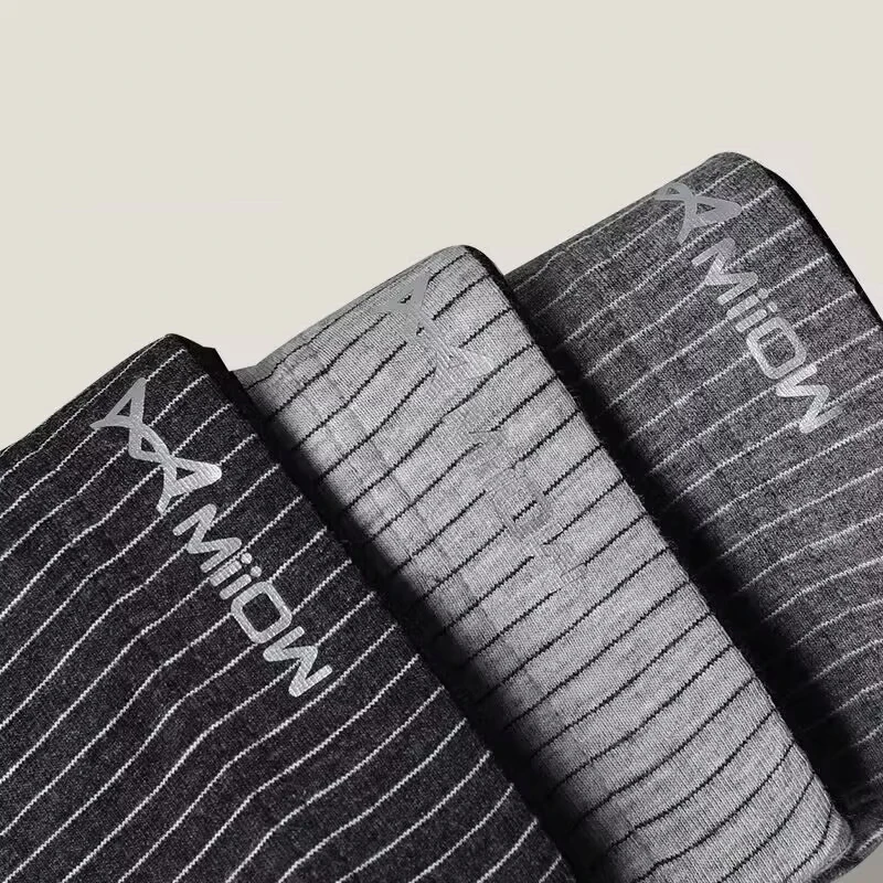 AliExpress MiiOW 4Pcs Cotton Men's Boxer Underwear Graphene Antibacterial Man Trunks Breathable Striped Men Underpants Boxers Male Panties, view 5
