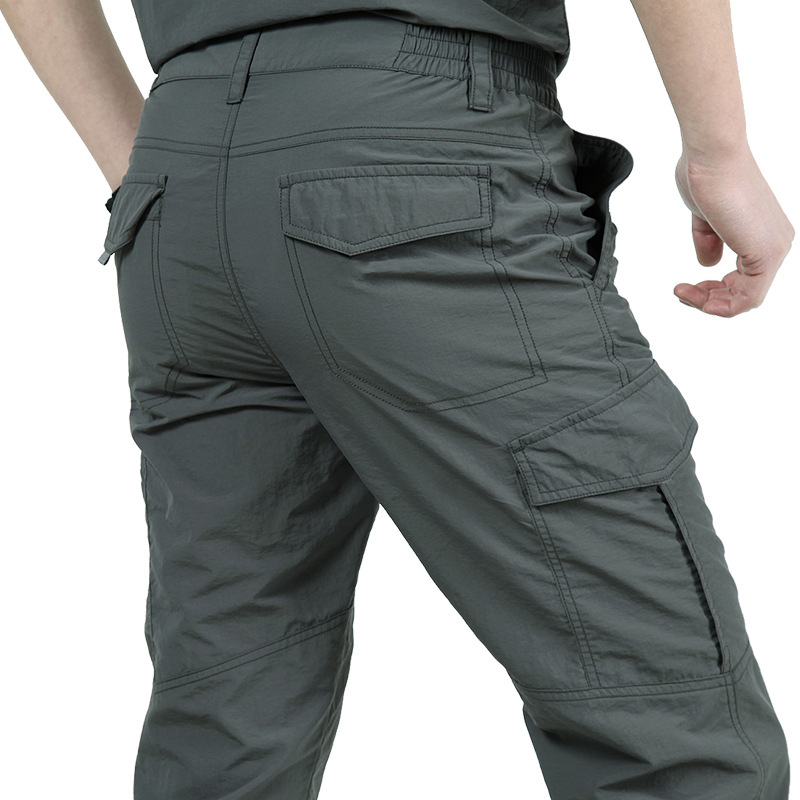 AliExpress Military Tactical Pants Cargo Men Waterproof Trousers Casual Pants Wear-resistant Multi-pocket Outdoor Hiking Work Trousers Male