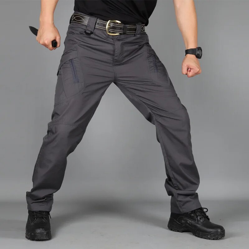 AliExpress Military Tactical Pants Cargo Men Waterproof Trousers Casual Pants Wear-resistant Multi-pocket Outdoor Hiking Work Trousers Male, view 3
