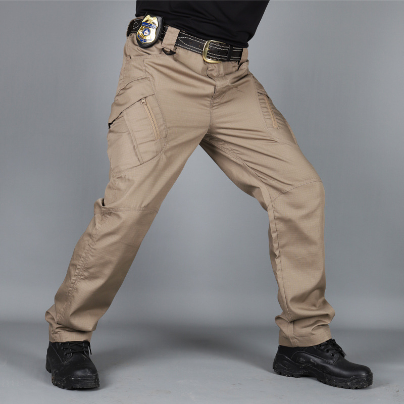 AliExpress Military Tactical Pants Cargo Men Waterproof Trousers Casual Pants Wear-resistant Multi-pocket Outdoor Hiking Work Trousers Male, view 4