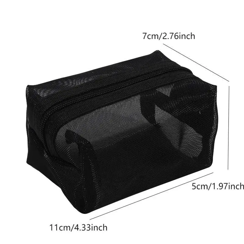 AliExpress Mini Clear Nylon Mesh Cosmetic Pouch, view 5
