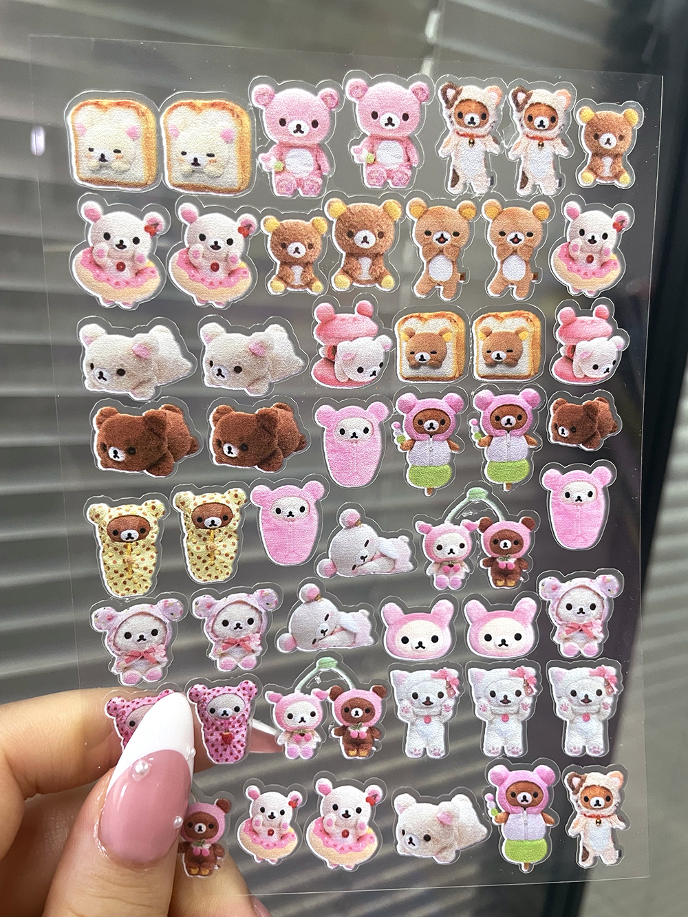 AliExpress Mini Cute Rilakkuma Four-leaf Clover Stickers Nail Art Waterproof Diy Phone Case Cup Keyboard Cap Handbook Stickers Friend Gifts