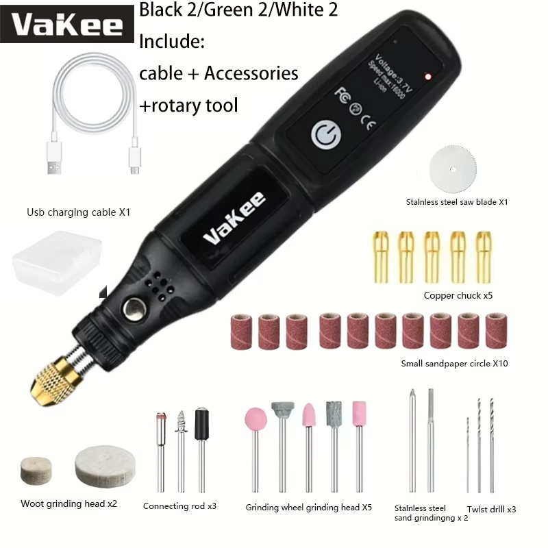 AliExpress Mini Electric Drill USB Rechargeable Cordless Engraving Pen Dremel Tools Rotary Tool Cordless Hand Drill Mini Polisher for Hand, view 6