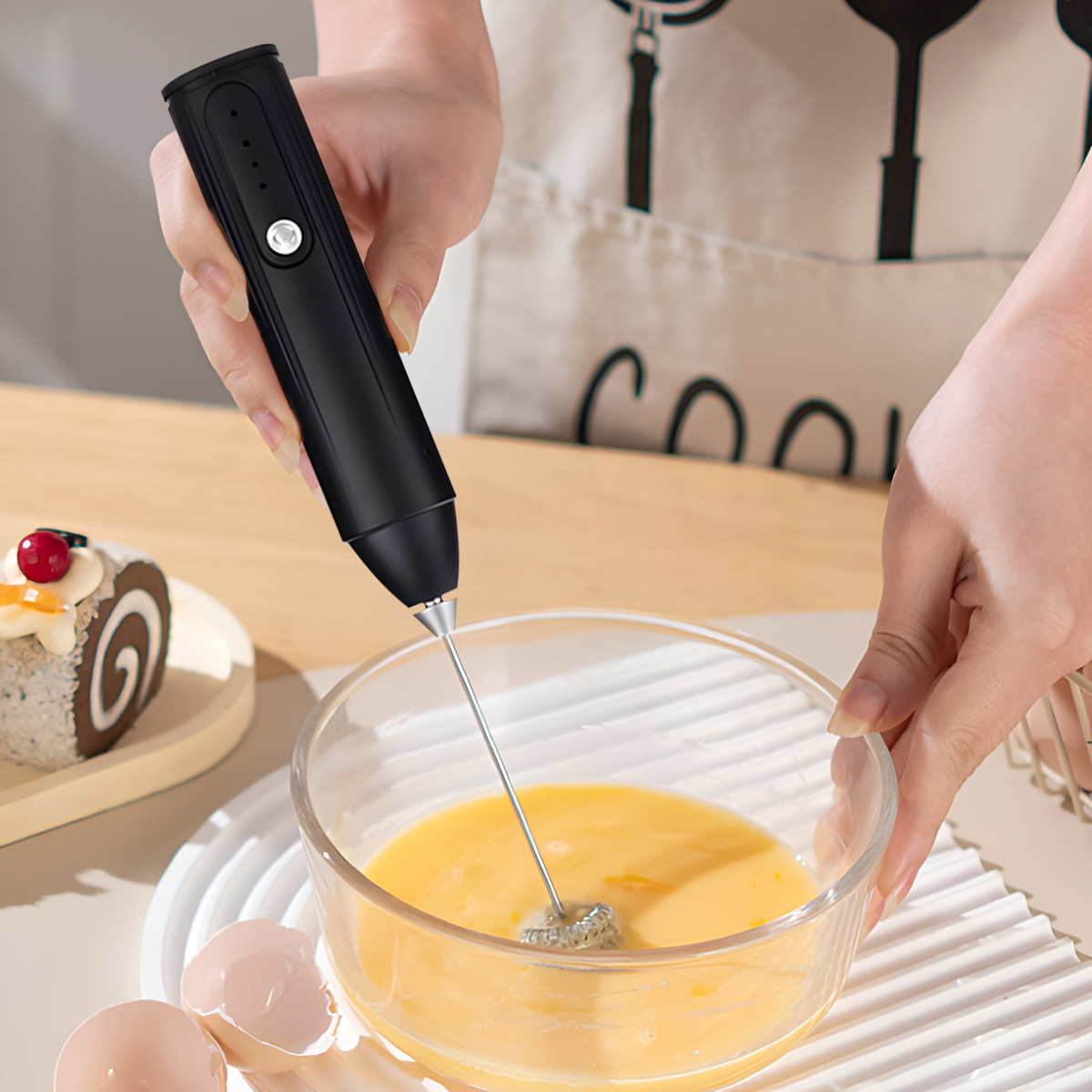 AliExpress Mini Rechargeable Electric Milk Whisk (3-Speed), view 4