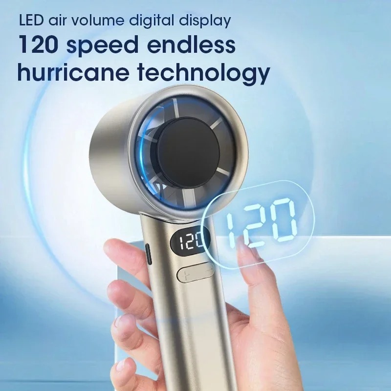 AliExpress Mini Handheld USB Rechargeable Personal Fan, view 2