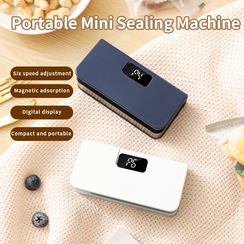 AliExpress Mini Heat Sealer Plastic Bag Heat Sealing Machine Rechargable Plastic Storage Package Sealer Handheld Clip Bag Food Heat Sealer