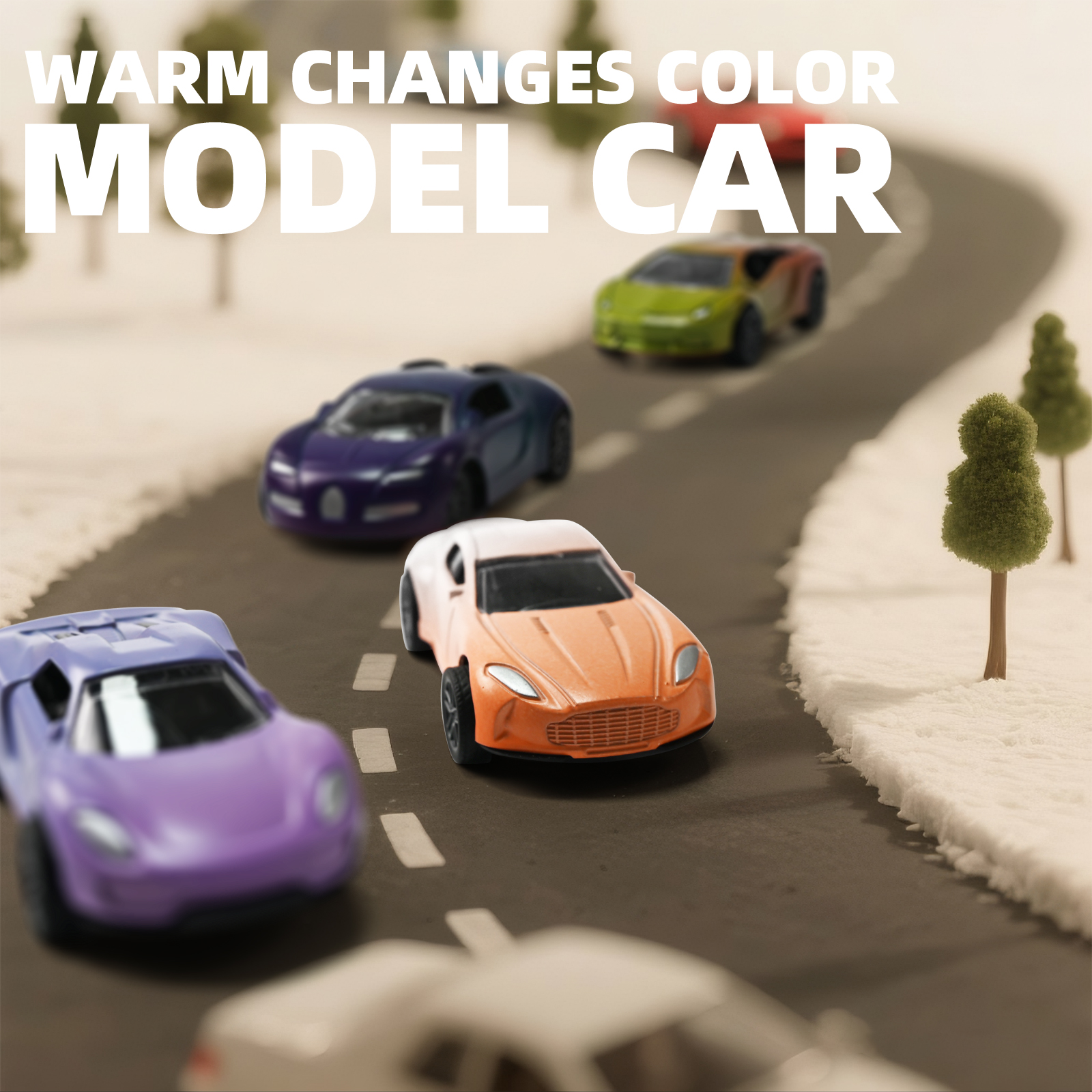 AliExpress Mini Magic Water & Temp Color Change Alloy Car 1:60, Pull Back Racing Model with Durable Crash-Proof Slide for Boys Kids Gifts, view 4