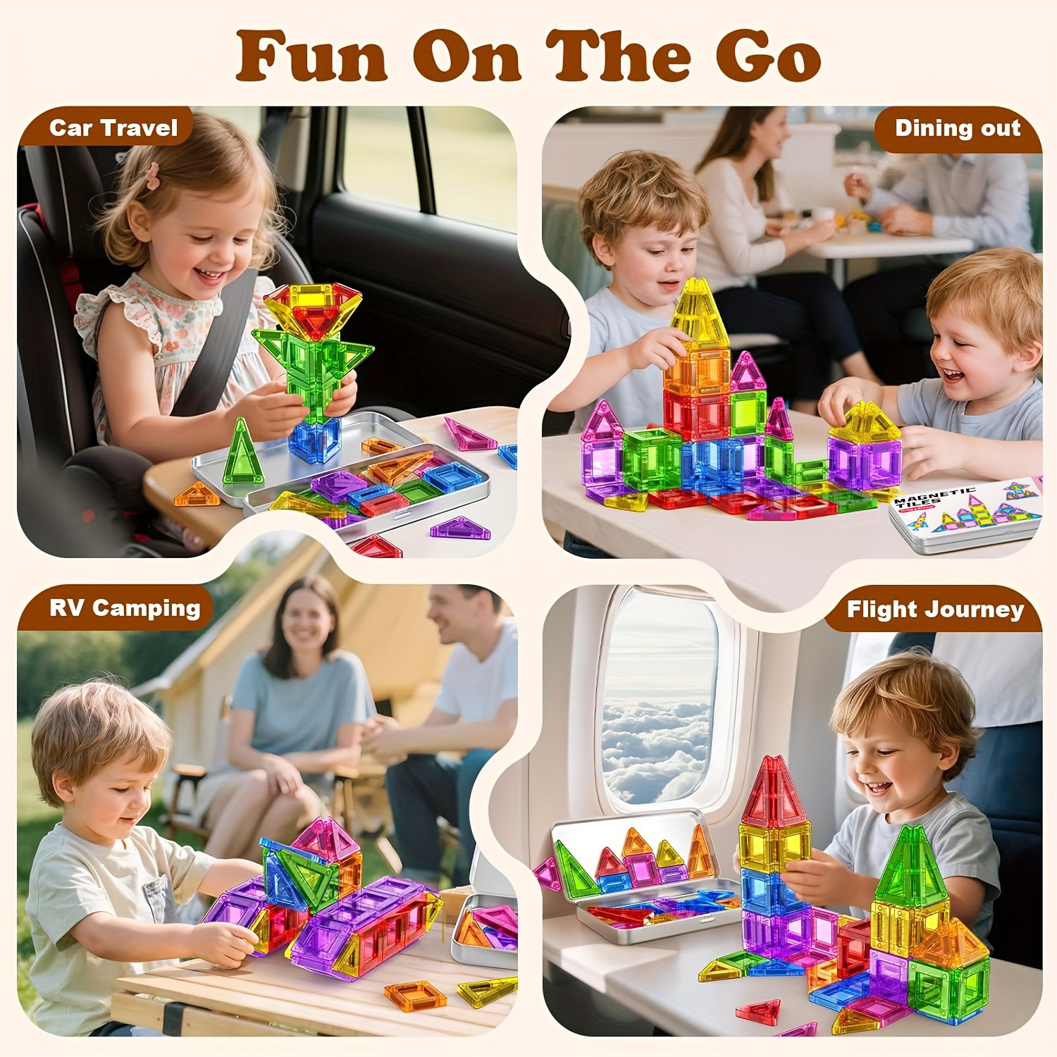 AliExpress Mini Magnetic Building Blocks, Magnetic Pieces, Educational Building Toys, Travel Size, Easy to Carry, Small Size, Easy to Store, view 5