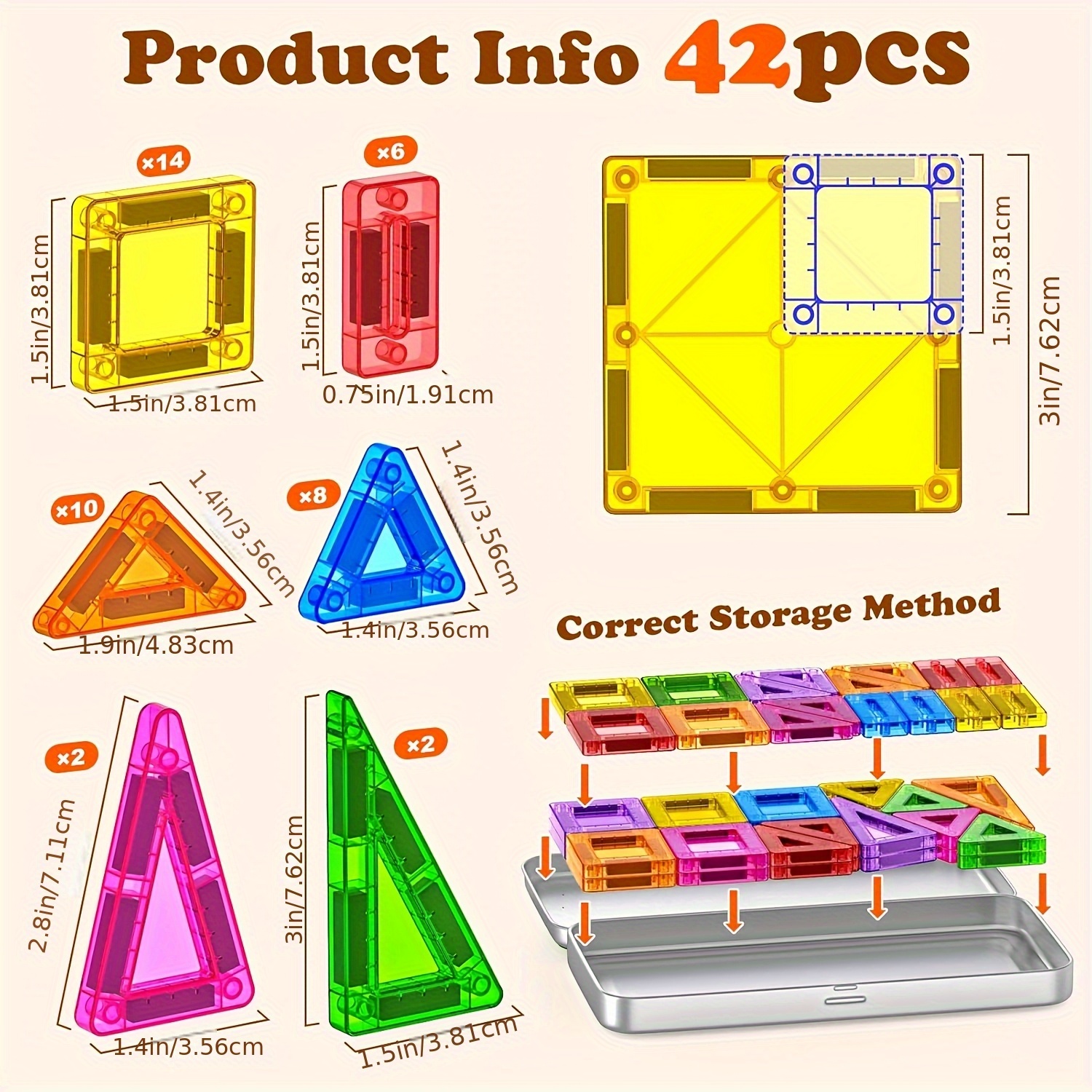 AliExpress Mini Magnetic Building Blocks, Magnetic Pieces, Educational Building Toys, Travel Size, Easy to Carry, Small Size, Easy to Store, view 6