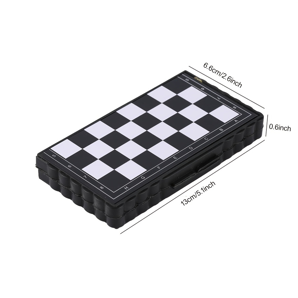 AliExpress Mini Magnetic  Chess Set  Folding Magnetic Plastic Chessboard Board Game Portable Kid Toy Portable Outdoor, view 2
