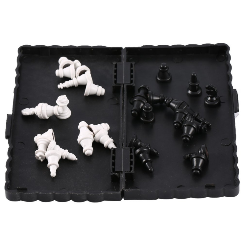 AliExpress Mini Magnetic  Chess Set  Folding Magnetic Plastic Chessboard Board Game Portable Kid Toy Portable Outdoor, view 5