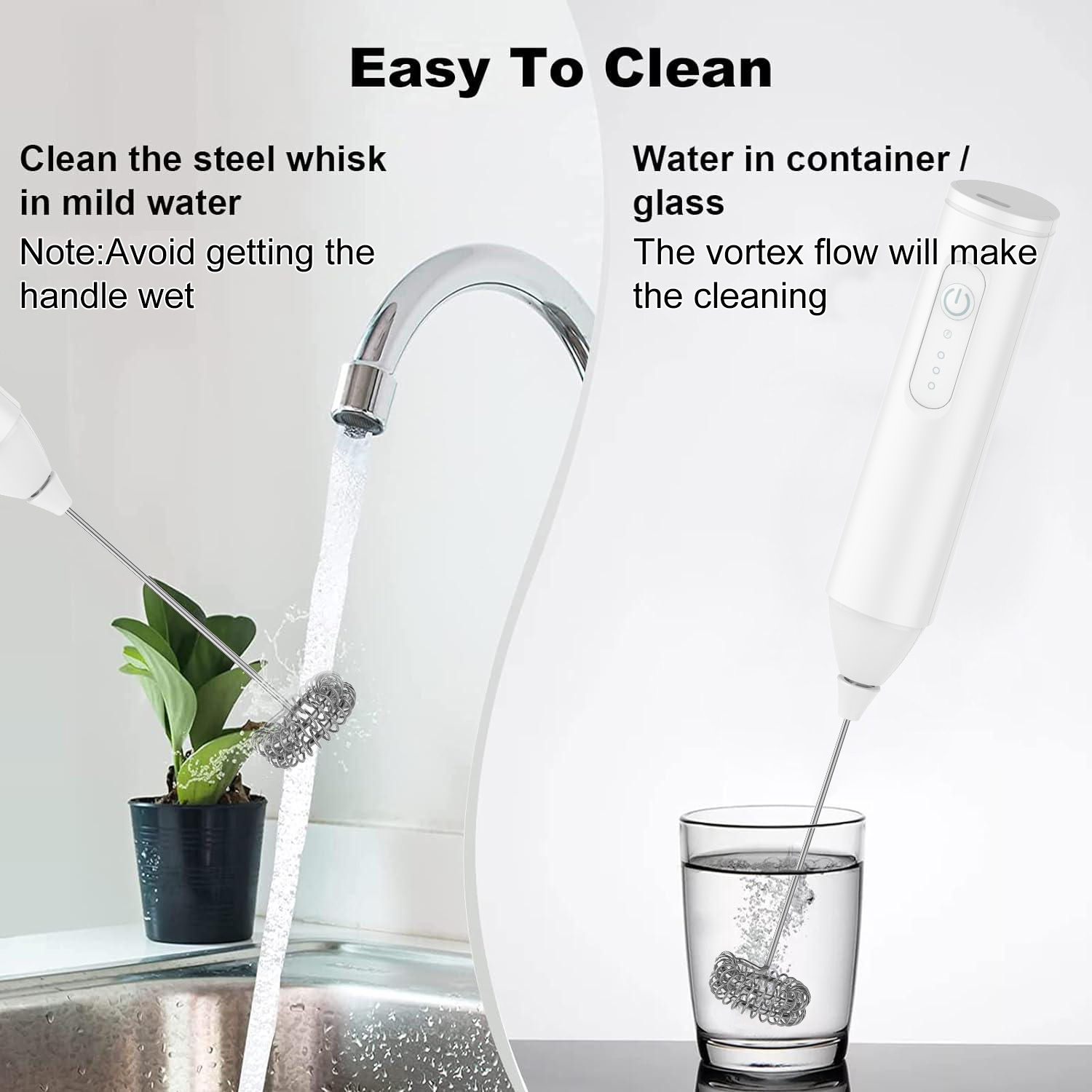 AliExpress MINI Milk Frother USB Rechargeable 3 Speeds Foam Maker Coffee Whisk Mixer Electric Handle Blender Egg Beater, view 5