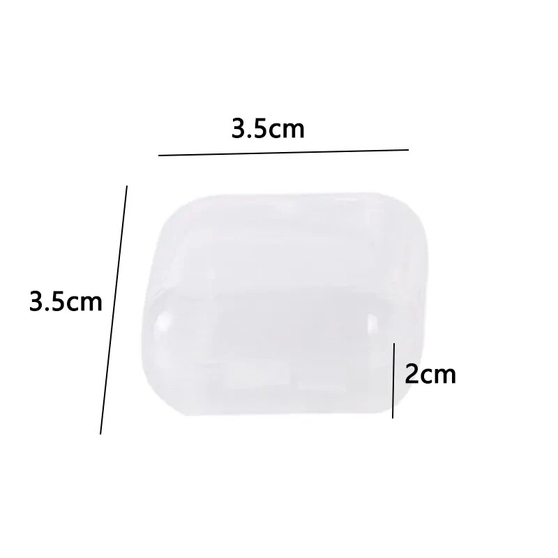 AliExpress Mini Square Transparent Flip-Lid Jewelry Box, view 6