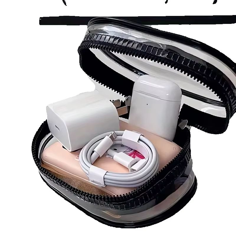 AliExpress Mini Clear Zipper Pouch with Keychain Loop