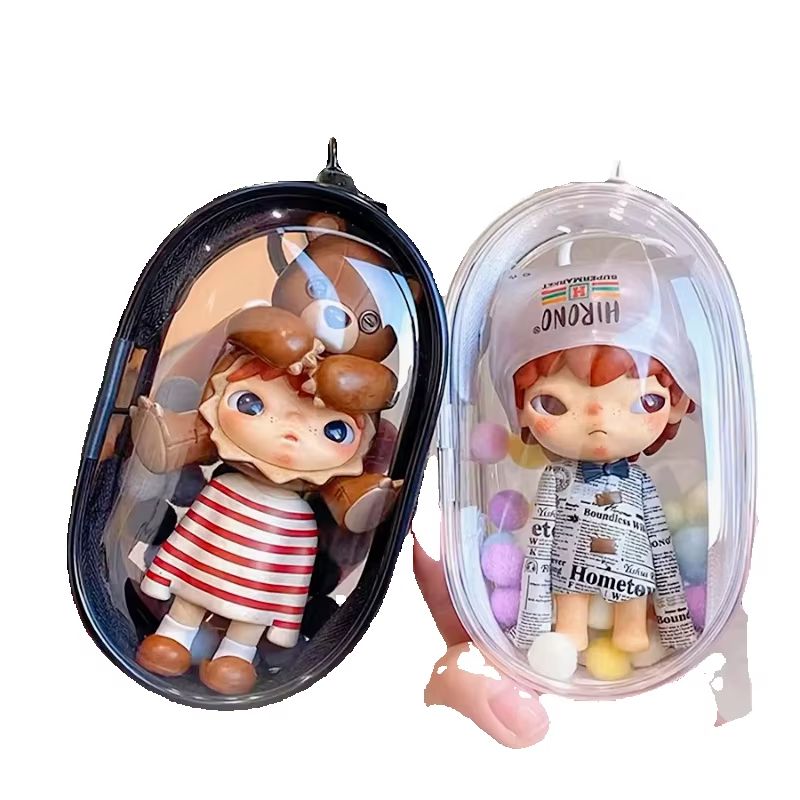 AliExpress Mini Clear Zipper Pouch with Keychain Loop, view 2