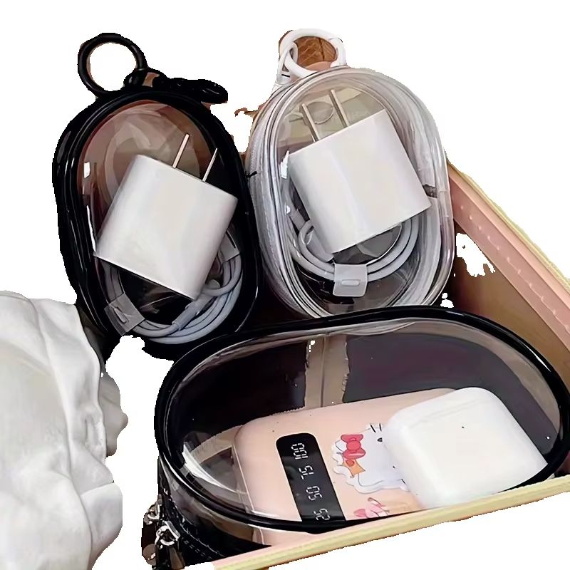 AliExpress Mini Clear Zipper Pouch with Keychain Loop, view 3