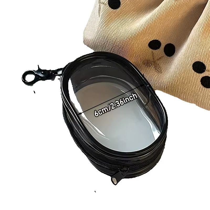 AliExpress Mini Clear Zipper Pouch with Keychain Loop, view 5