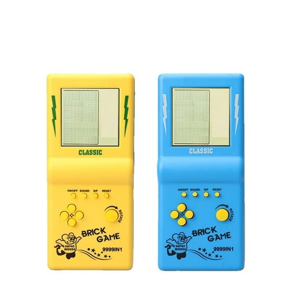 AliExpress Mini Portable Game Console BRICK GAME Handheld Players Nostalgic Educational Toys Pocket 4 Colors Classic Elderly Childhood Gift, view 3