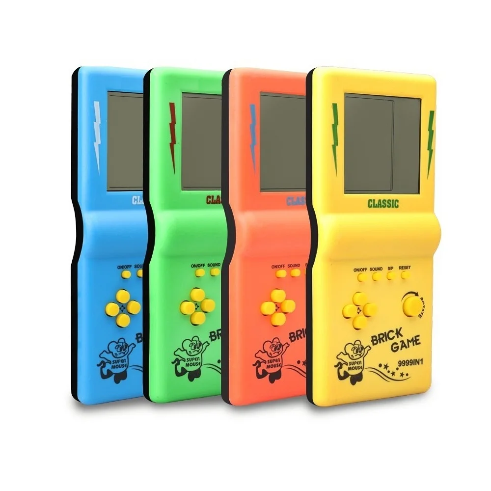 AliExpress Mini Portable Game Console BRICK GAME Handheld Players Nostalgic Educational Toys Pocket 4 Colors Classic Elderly Childhood Gift, view 5