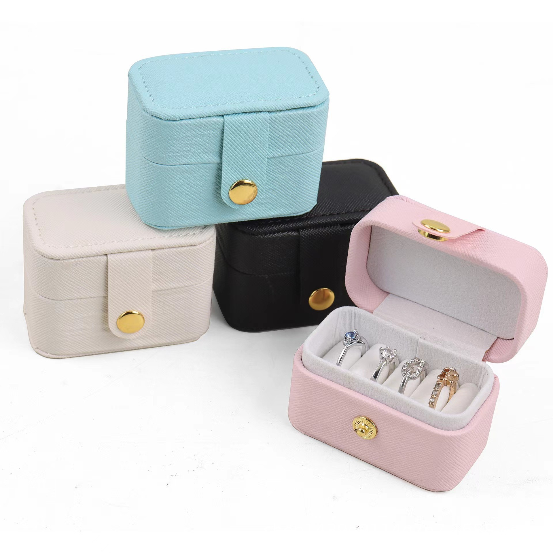 AliExpress Mini Leather Travel Jewelry Storage Bag, view 6