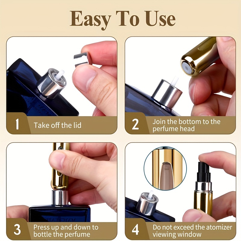 AliExpress Mini Refillable Perfume Atomizer Aluminum, Travel Perfume Atomizer 5ml, Portable Perfume Dispenser, Refillable Perfume Case Rugg, view 5