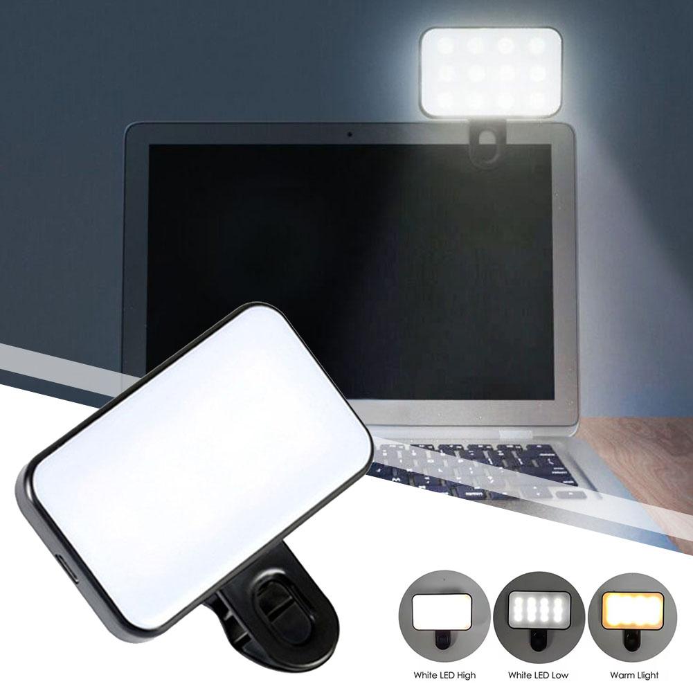 AliExpress Mini Selfie Fill Light 3Modes Adjustable Video Conferencing Fill Light Rechargeable Brightness Clip On For Computer Mobile Phone