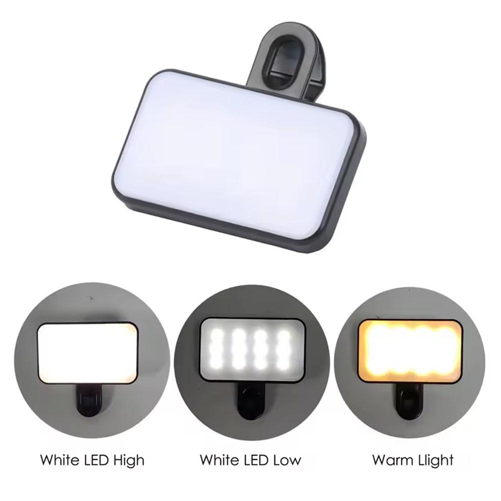AliExpress Mini Selfie Fill Light 3Modes Adjustable Video Conferencing Fill Light Rechargeable Brightness Clip On For Computer Mobile Phone, view 4