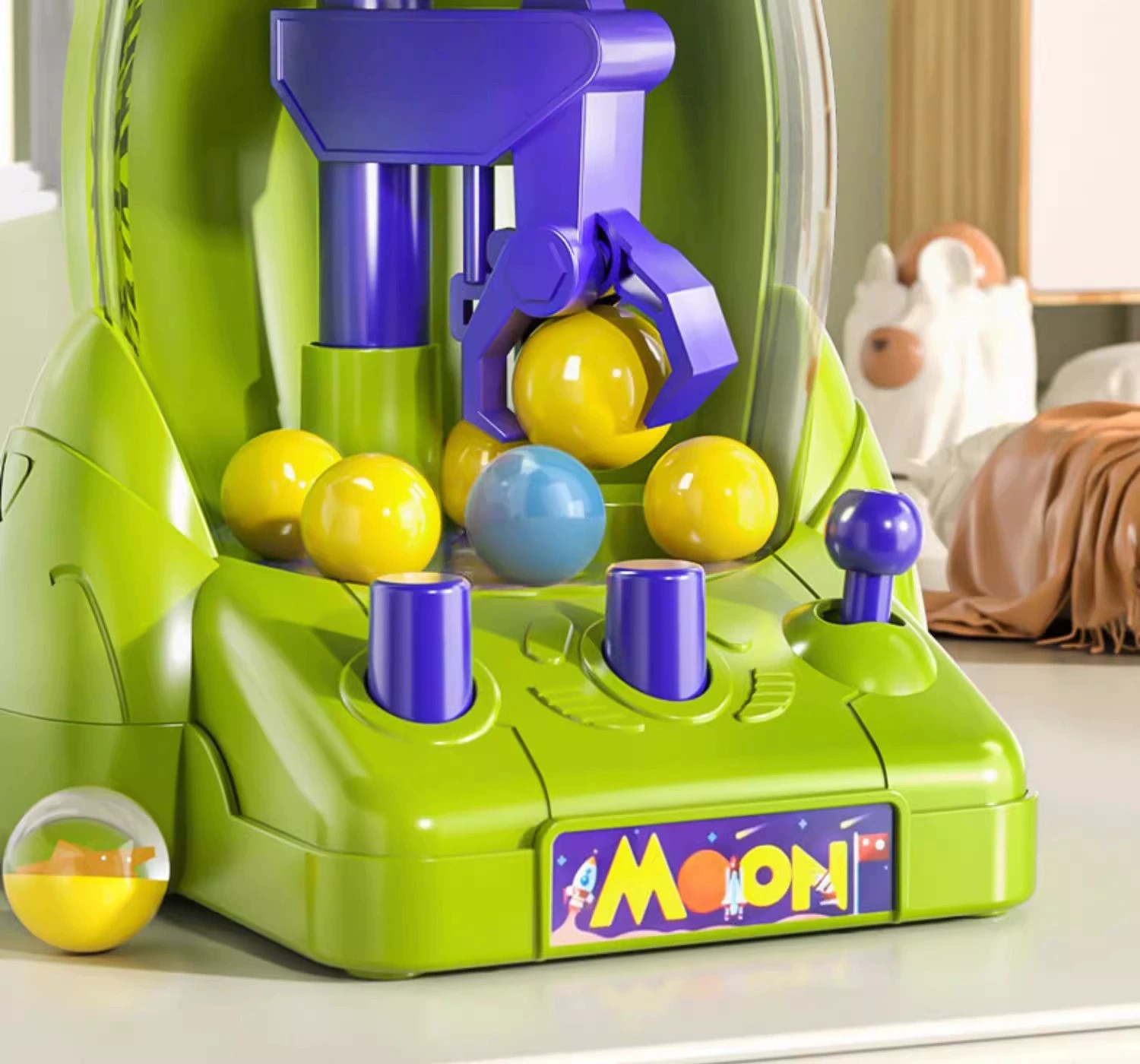 AliExpress Mini Space Rocket Claw Machine Ball Grabber Toy for Boys Girls Educational Game, view 2