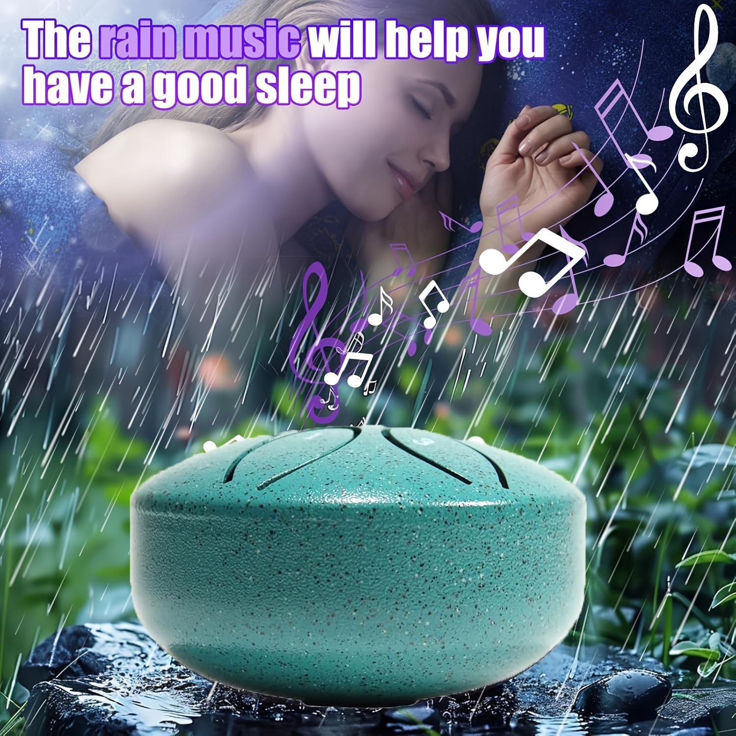 AliExpress Mini Steel Tongue Drum 3 Inch 6 Tones, Portable Ethereal Rain Hand Drum with Mallets, Meditation Yoga Percussion Instrument