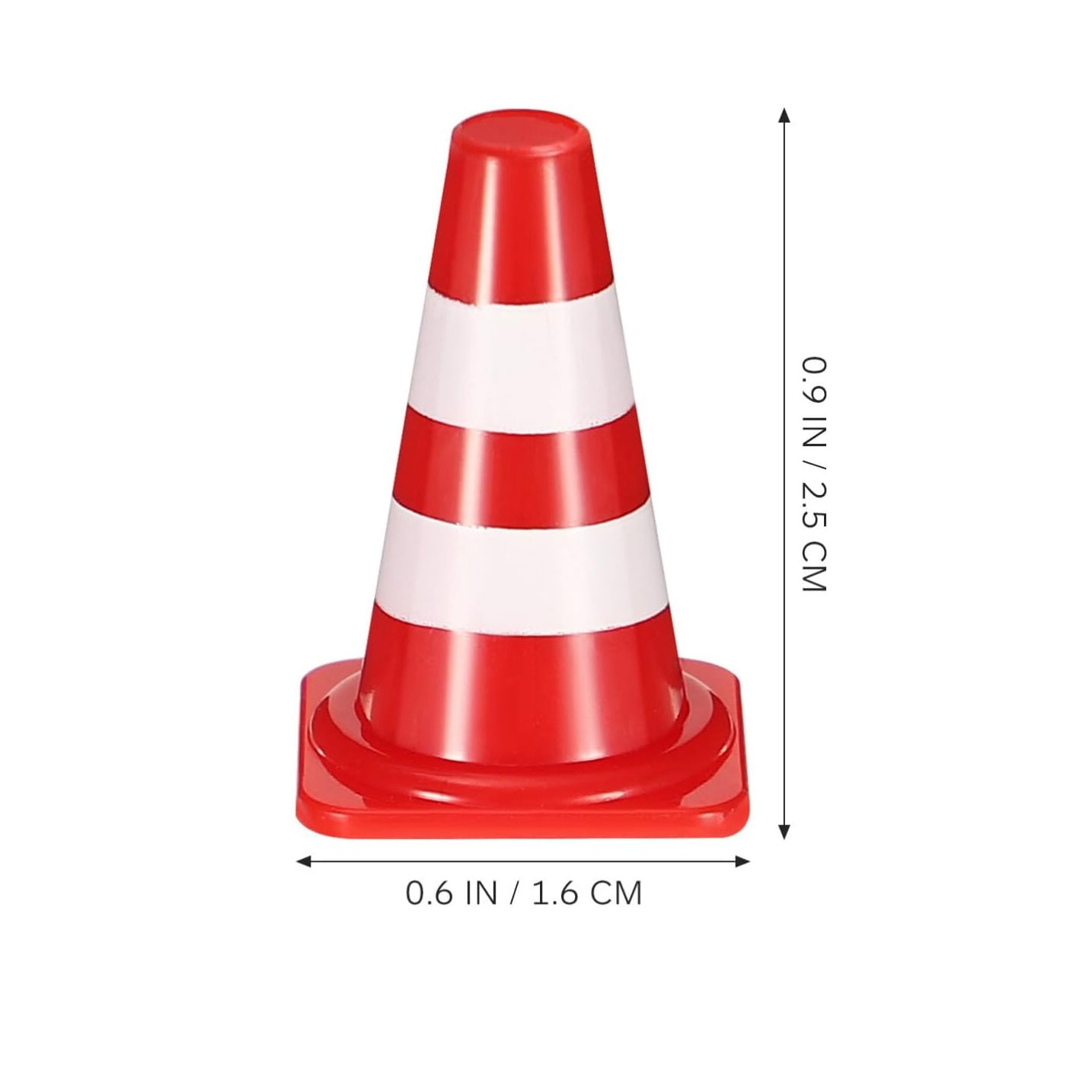 AliExpress Mini Traffic Cones, Tiny Simulation Red Safety Roadblock Cake Topper Kindergarten Traffic Sign Teaching for Home Shop, view 2