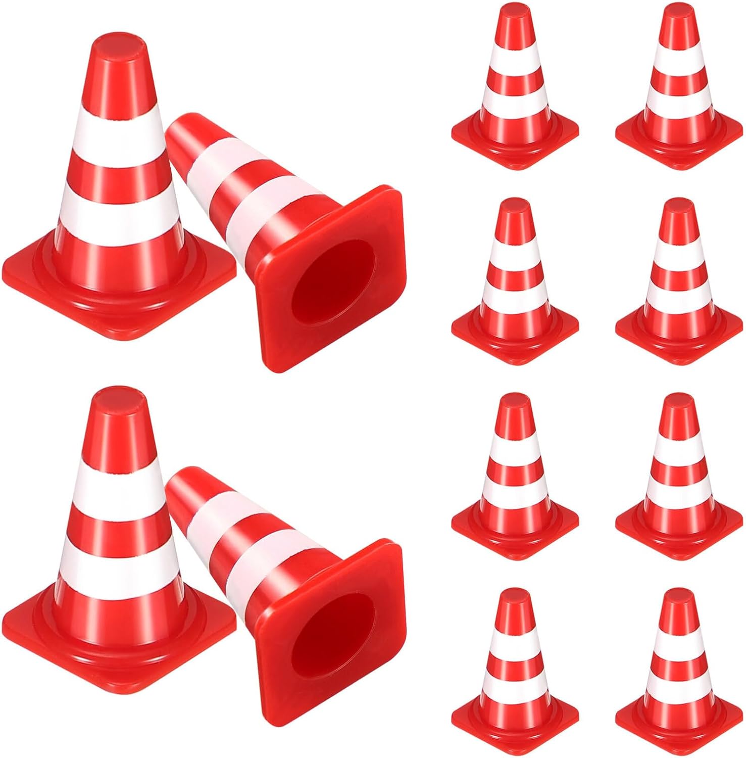 AliExpress Mini Traffic Cones, Tiny Simulation Red Safety Roadblock Cake Topper Kindergarten Traffic Sign Teaching for Home Shop