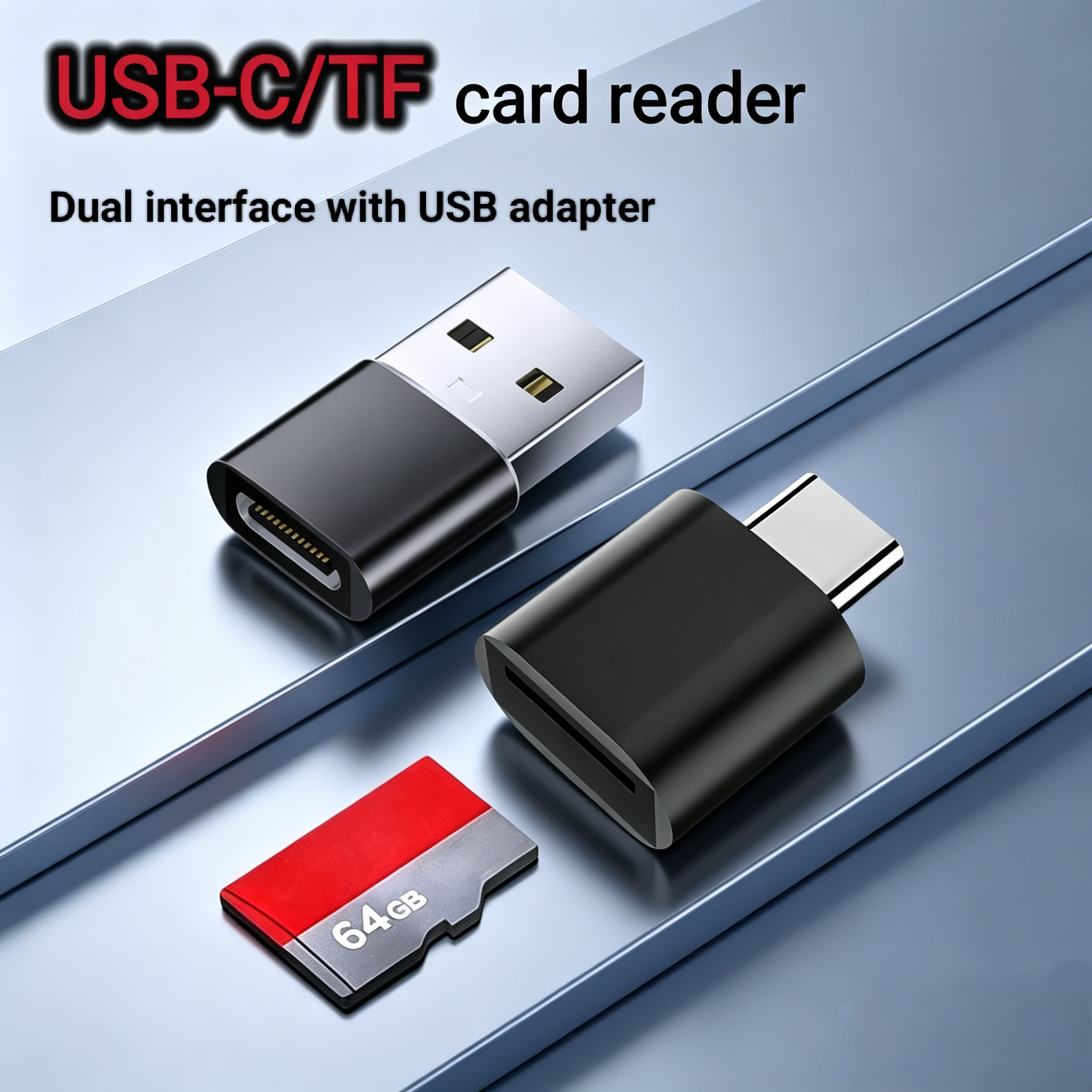 AliExpress Mini USB-C SD and TF Memory Card Reader