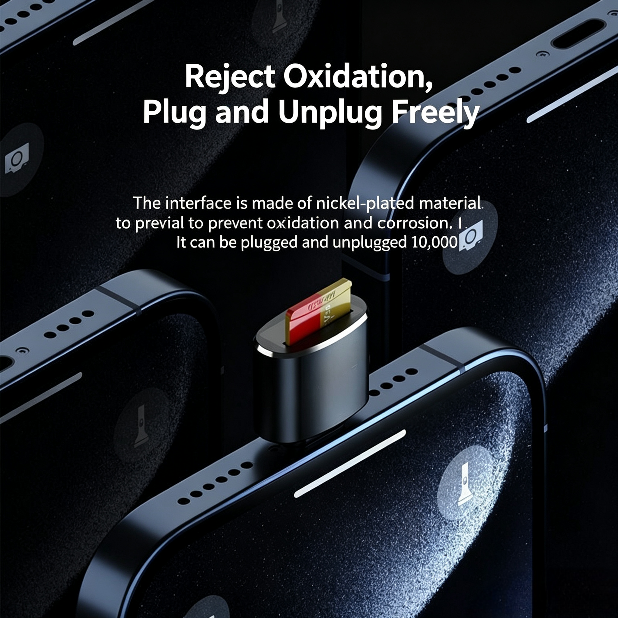 AliExpress Mini USB-C SD and TF Memory Card Reader, view 3