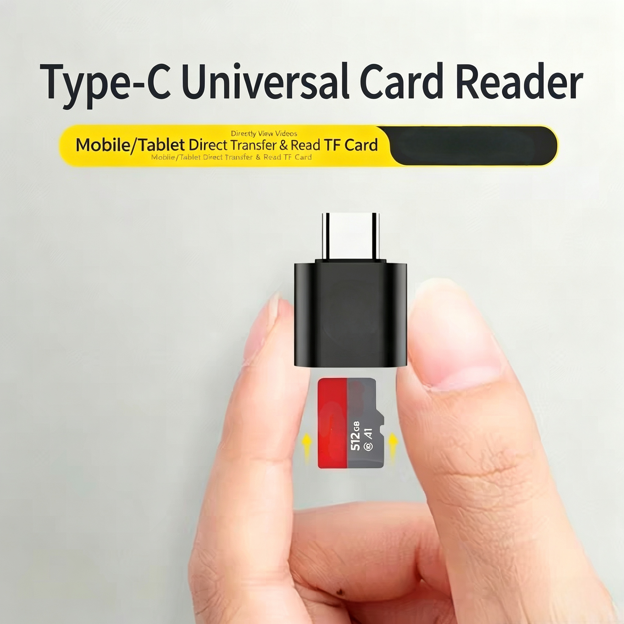 AliExpress Mini USB-C SD and TF Memory Card Reader, view 6