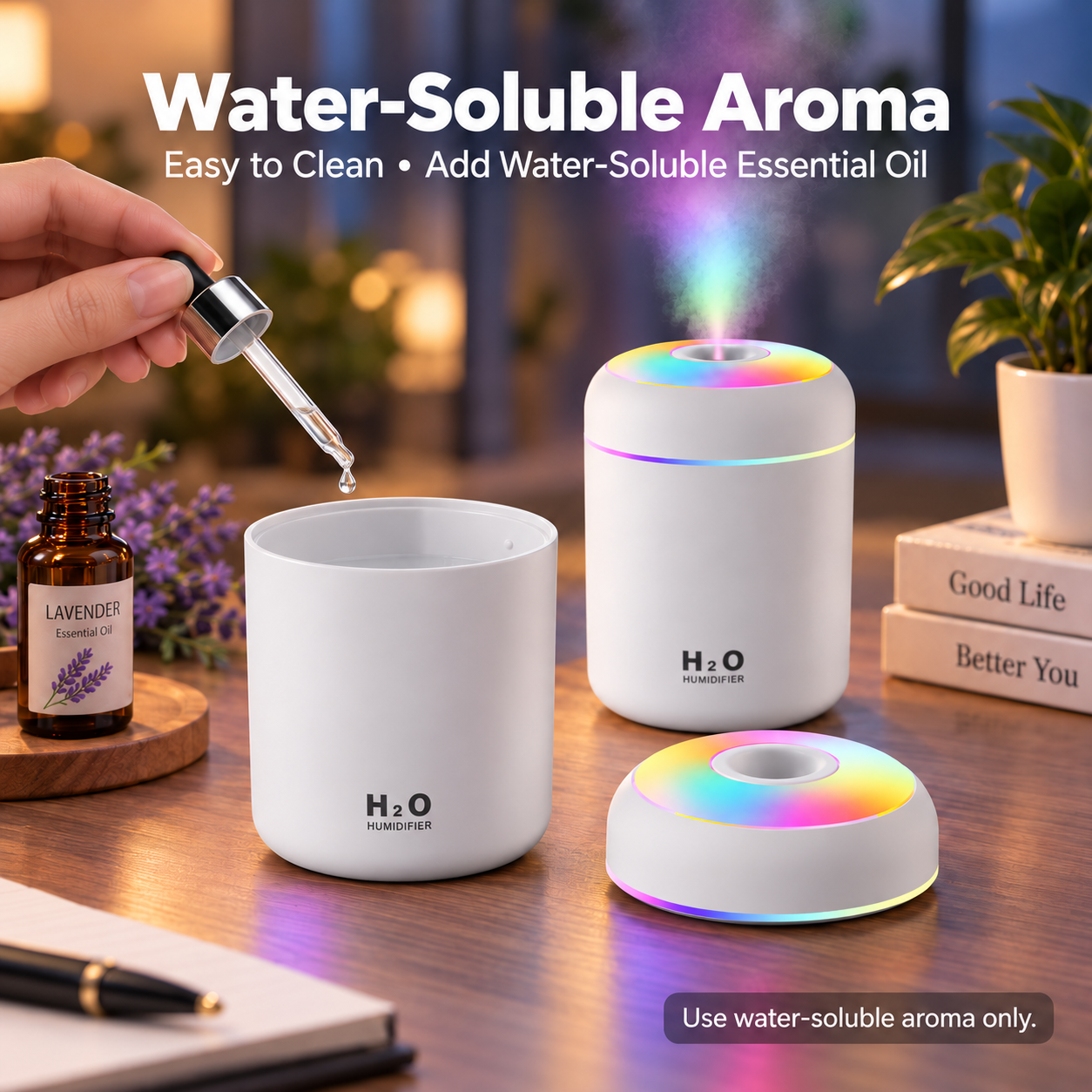AliExpress Mini USB Ultrasonic Air Humidifier and Diffuser, view 3
