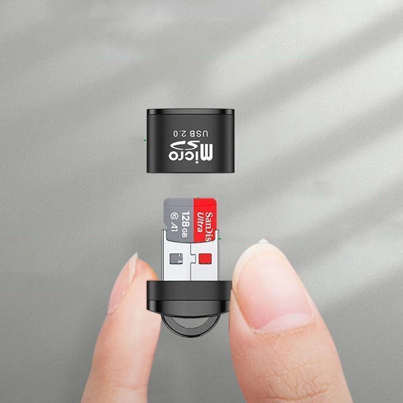 AliExpress Mini USB Micro SD/TF Memory Card Reader USB 2.0 High Speed Adapter for Computer Desktop Laptop Notebooks Accessories cartridg, view 4