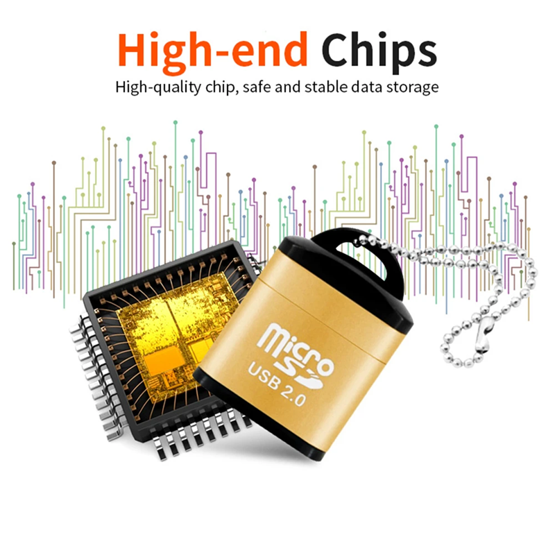 AliExpress Mini USB Micro SD/TF Memory Card Reader USB 2.0 High Speed Adapter for Computer Desktop Laptop Notebooks Accessories cartridg, view 6