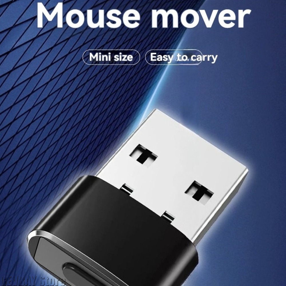 AliExpress Mini USB Mouse Jiggler Undetectable Mouse Mover ON/OFF Buttons Plug and Play Keeps Awake Computer Mouse PC Movement Simulator, view 5
