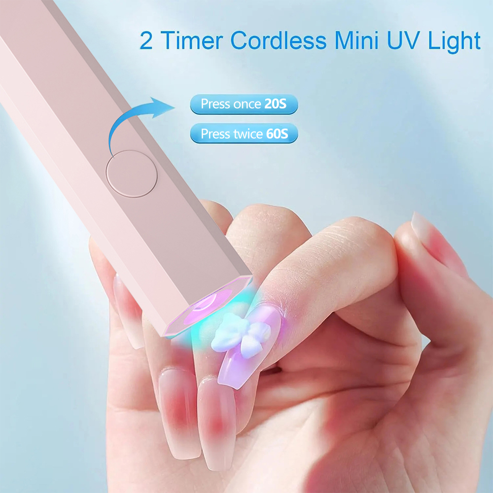 AliExpress Mini Handheld UV Nail Lamp for Gel Polish, view 2