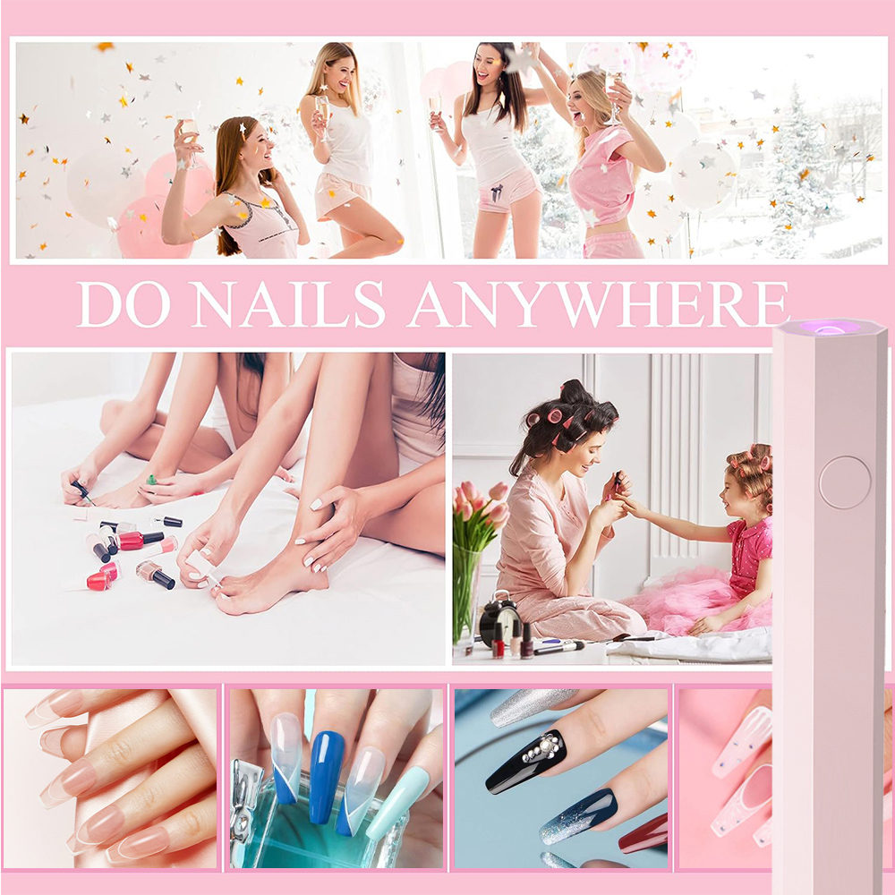 AliExpress Mini Handheld UV Nail Lamp for Gel Polish, view 5