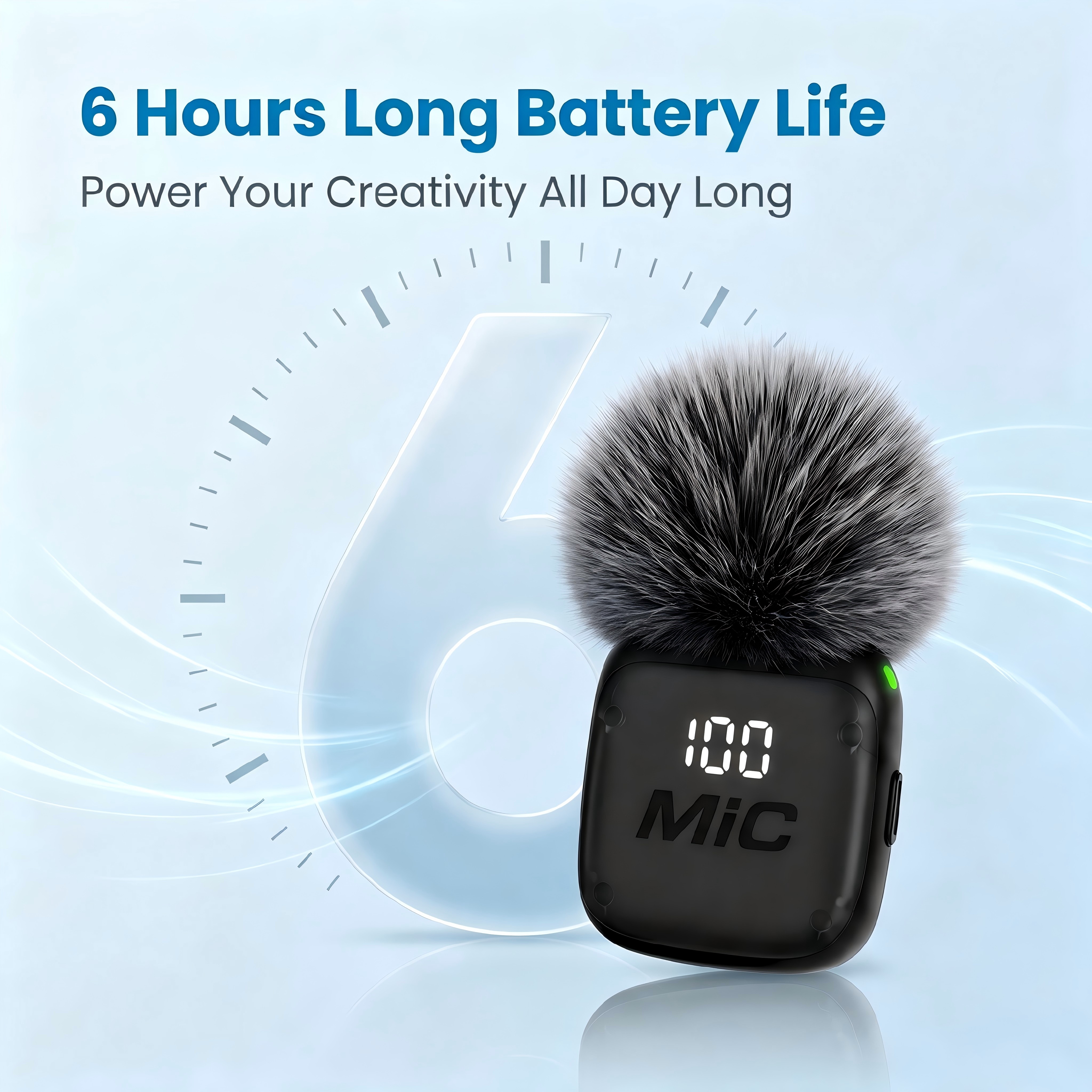 AliExpress Mini Wireless Clip-On Microphone, Smart Noise Reduction, Long Battery Life, Perfect for Live Streaming, Podcasts, and Vlogs., view 4